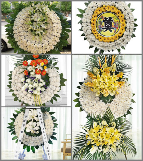 四川成都金堂县白果镇正云村花圈速递